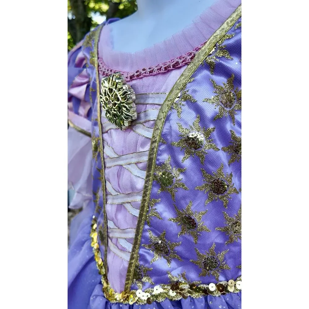 Disney Rapunzel Tangled Princess Dress Costume Girls Size 5/6 Purple Dress Up